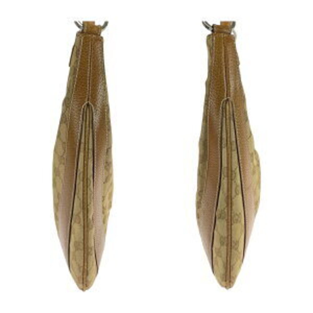 Gucci Tan Camel Tan Canvas Beige Tan Brown Bag Shoulder GG - Picture 8 of 10